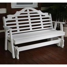 A & L Furniture Co. Yellow Pine Marlboro Glider