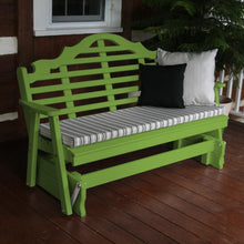 A & L Furniture Co. Yellow Pine Marlboro Glider