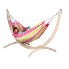 Canoa Double Hammock Stand, Spruce, by La Siesta