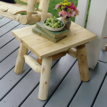Lakeland Mills Cedar log end table