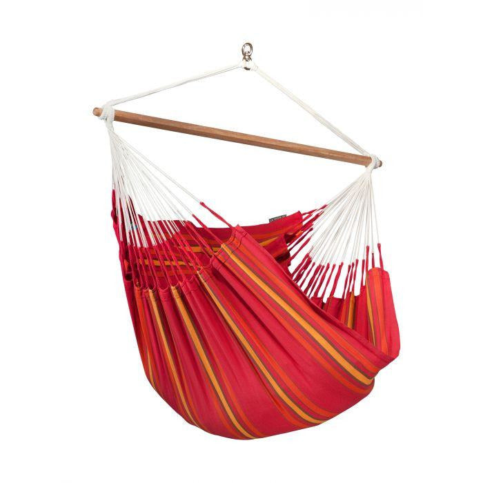 currambera hängematte Currambera Cotton Lounger Hammock Chair by La Siesta Cherry