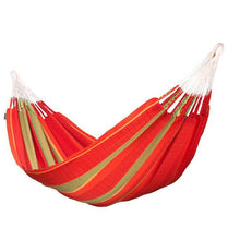 Flora Organic Cotton Kingsize Classic Hammock by La Siesta - Chilli - Swing Chairs Direct