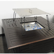 Fire Pit Heat Deflector in Stainless Steel = 01