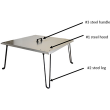 Fire Pit Heat Deflector in Stainless Steel = 03