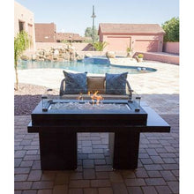 Fire Pit Rectangular Glass Wind Screen - 06