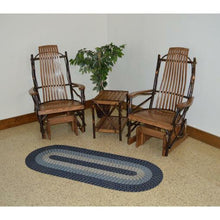 Smooth Gliding Motion Made with real hickory sticks and rustic hickory slats and arms Hickory sticks are steamed and hand bent to give each piece its own unique look & character High-quality American hickory and oak construction will last Rustic frame with signature oak slats Amish craftsmen pay great attention to each detail Handcrafted in the USA