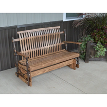 Made with real hickory sticks and rustic hickory slats and arms Hickory sticks are steamed and hand bent to give each piece its own unique look & character Handcrafted in the USA Some assembly required Amish craftsmen pay great attention to each detail Woodworkers select each piece of wood for its grain and other individual characteristics Polyurethane finish