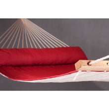 Alabama Quilted Kingsize Spreader Bar Hammock by La Siesta - Red Pepper - Swing Chairs Direct