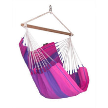 Orquidea Cotton Basic Hammock Chair by La Siesta - Purple
