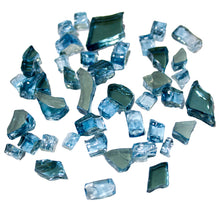 Reflective Fire Glass - Sky Blue