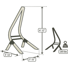 Vela Hammock Stand , Spruce Wood, for La Siesta Basic Hammock Chairs - Caramel