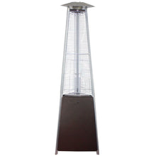 Tall Commercial Natural Gas Triangle Glass Tube Heater-Hammered Bronze - 02