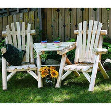 Lakeland Mills Cedar Visa-Tete Chair and Table Set - Swing Chairs Direct