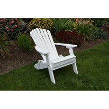 You'll be a fan of the A and L Furniture Recycled Plastic Folding and Reclining Fanback Adirondack Chair from first sit. After that, you'll never want to get up! This exceptionally comfortable chair is perfect for lounging on the patio or porch, spending your lazy afternoons how they deserve to be spent. Crafted of durable recycled plastic, this chair is built to withstand wind and rain, ensuring a long life of relaxation.