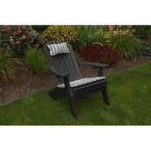 You'll be a fan of the A and L Furniture Recycled Plastic Folding and Reclining Fanback Adirondack Chair from first sit. After that, you'll never want to get up! This exceptionally comfortable chair is perfect for lounging on the patio or porch, spending your lazy afternoons how they deserve to be spent. Crafted of durable recycled plastic, this chair is built to withstand wind and rain, ensuring a long life of relaxation.