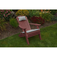You'll be a fan of the A and L Furniture Recycled Plastic Folding and Reclining Fanback Adirondack Chair from first sit. After that, you'll never want to get up! This exceptionally comfortable chair is perfect for lounging on the patio or porch, spending your lazy afternoons how they deserve to be spent. Crafted of durable recycled plastic, this chair is built to withstand wind and rain, ensuring a long life of relaxation.