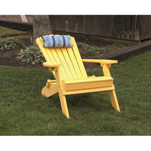 You'll be a fan of the A and L Furniture Recycled Plastic Folding and Reclining Fanback Adirondack Chair from first sit. After that, you'll never want to get up! This exceptionally comfortable chair is perfect for lounging on the patio or porch, spending your lazy afternoons how they deserve to be spent. Crafted of durable recycled plastic, this chair is built to withstand wind and rain, ensuring a long life of relaxation.