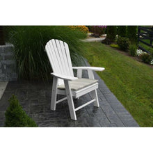 The A & L Furniture Recycled Plastic Upright Adirondack Chair is different from your standard Adirondack chair.  This Adirondack sits higher with a straight seat, unlike most Adirondack chairs that have an angled seat.  This Chair does not lean as far back as the standard Adirondack chairs, making it easier to get in and out of.  This handsome chair will be a great addition to your outdoor needs.