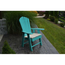 The A & L Furniture Recycled Plastic Upright Adirondack Chair is different from your standard Adirondack chair.  This Adirondack sits higher with a straight seat, unlike most Adirondack chairs that have an angled seat.  This Chair does not lean as far back as the standard Adirondack chairs, making it easier to get in and out of.  This handsome chair will be a great addition to your outdoor needs.
