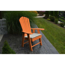 The A & L Furniture Recycled Plastic Upright Adirondack Chair is different from your standard Adirondack chair.  This Adirondack sits higher with a straight seat, unlike most Adirondack chairs that have an angled seat.  This Chair does not lean as far back as the standard Adirondack chairs, making it easier to get in and out of.  This handsome chair will be a great addition to your outdoor needs.