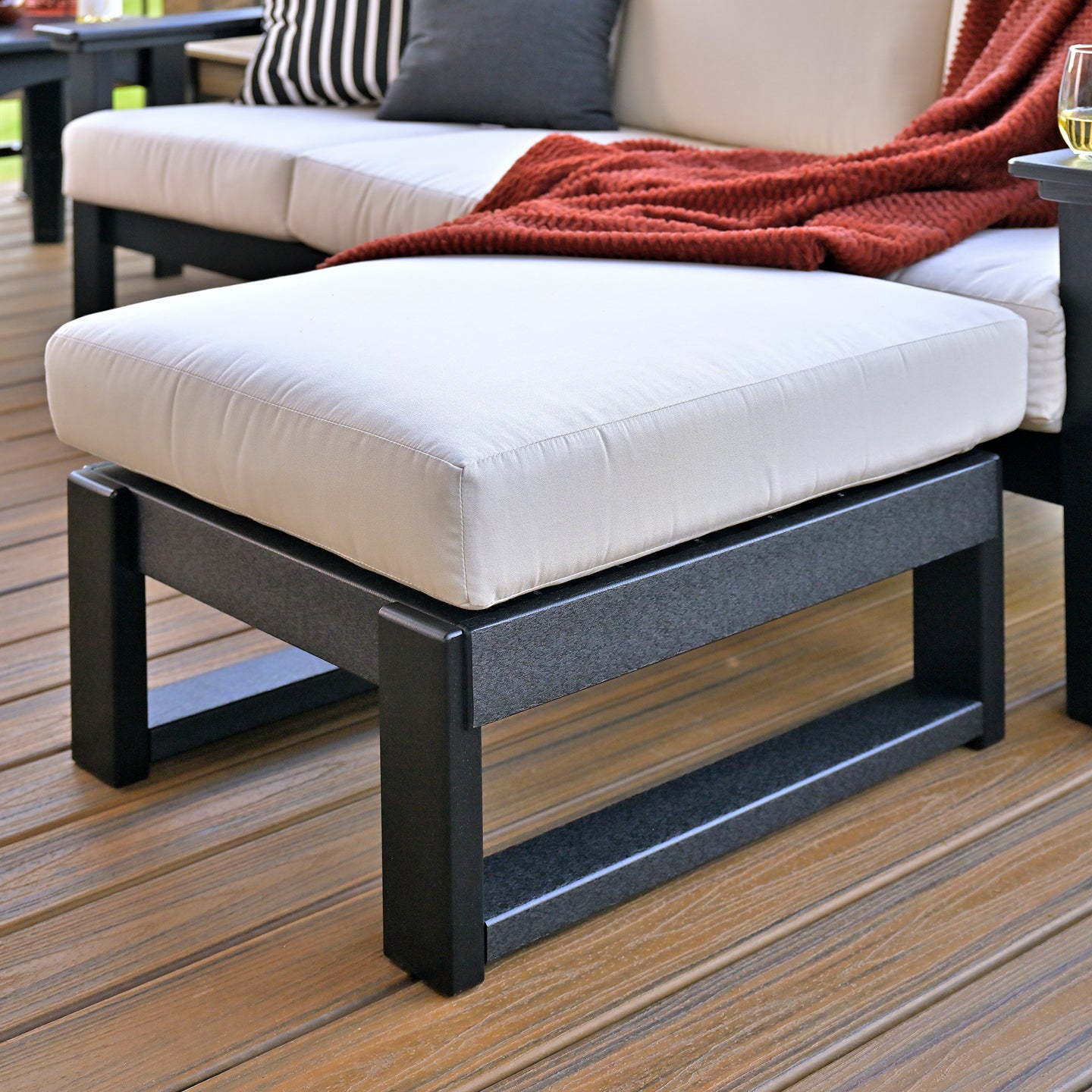 LuxCraft Lanai Deep Seating Ottoman