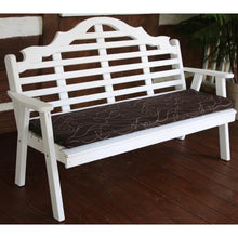 A & L Furniture Co. Yellow Pine Marlboro Garden Bench