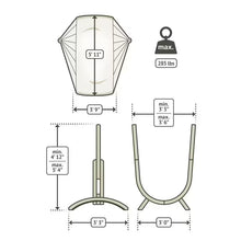 La Siesta Udine Hammock Chair Stand - Swing Chairs Direct