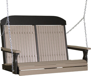 LuxCraft Recycled Plastic 4' Classic Swing