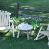 Lakeland Mills Cedar Log Round Coffee Table