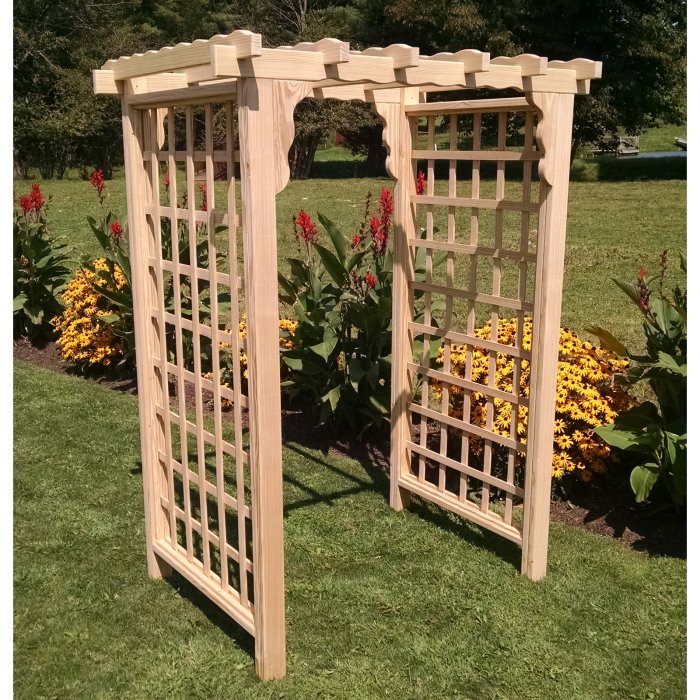 5 Foot Wide Lexington Cedar Arbor by A&L Furniture