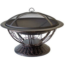 30" Wood Burning Firepit with Scroll Design - 02