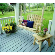 Lakeland Mills Cedar log end table