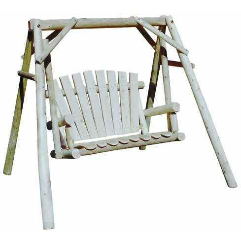 Lakeland Mills Cedar Log Yard Swing - Thumbnail 2