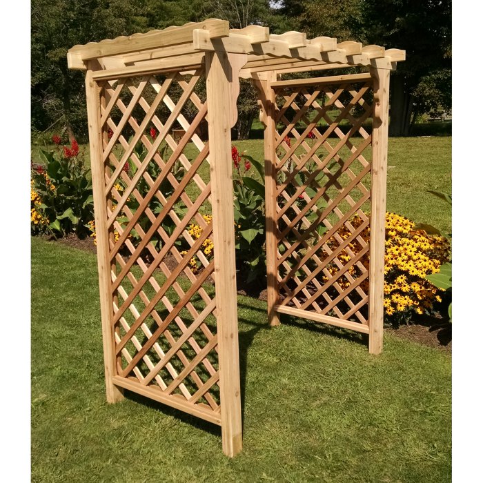 6 Foot Wide Covington Cedar Arbor by A&L Furniture