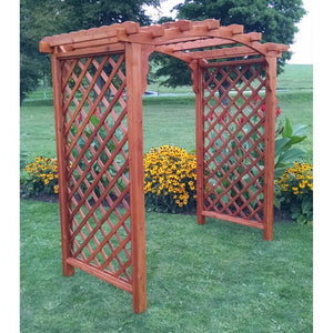 5 Foot Wide Jamesport  Cedar Arbor by A&L Furniture