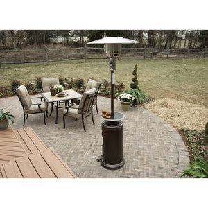 87" Tall Outdoor Patio Heater with Table - 01