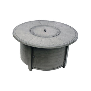 Brushed Wood Round Fire Pit - 03