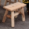 Lakeland Mills Cedar Log 47" Roundabout Table with 4 Benches