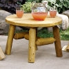 Lakeland Mills Cedar Log Round Coffee Table