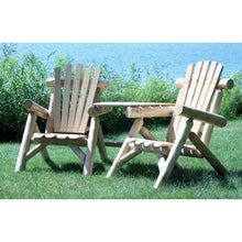 Lakeland Mills Cedar Visa-Tete Chair and Table Set - Swing Chairs Direct