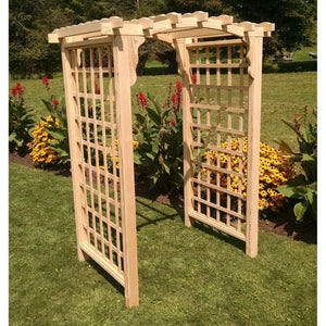6 Foot Cambridge Pine Arbor by A&L Furniture