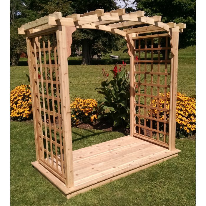 Cedar Arbor with Deck by A&L Furniture
