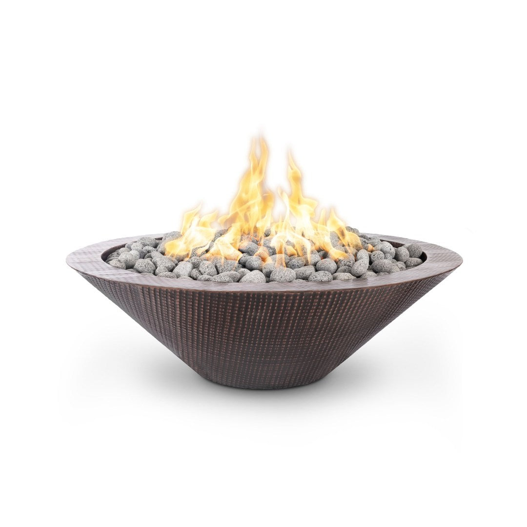 Cazo Fire Pit Hammered Copper No Ledge