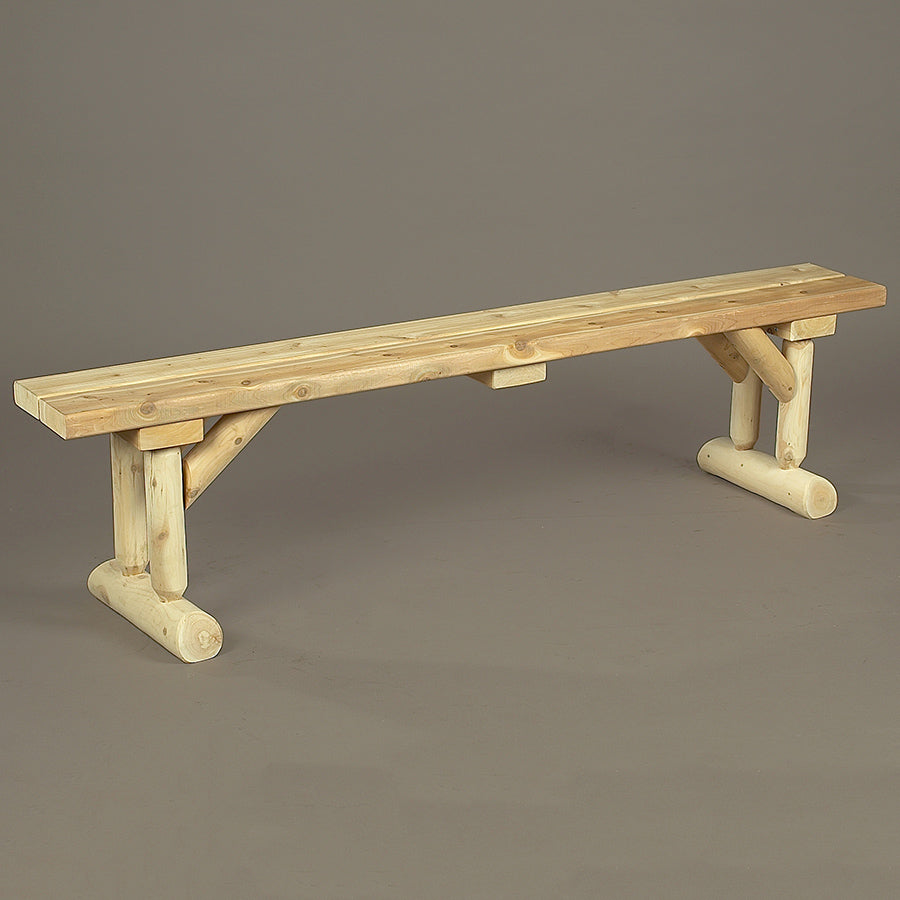 Cedar Looks Dining Table Log Bench