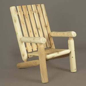 Cedar Looks Log High Back Arm Chair