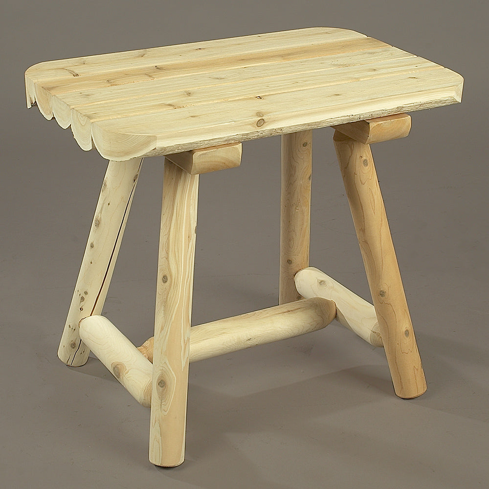 Cedar Looks Log Side Table