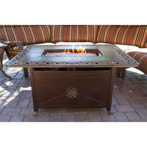 Decorative Firepit with Scroll Design - 06