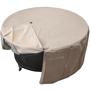 Hiland Round Heavy Duty Waterproof Propane Fire Pit Cover - 02