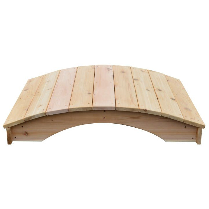A & L Furniture Company Red Cedar Plank Garden Bridge