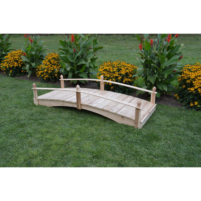 A & L Furniture Company Red Cedar Acorn Garden Bridge
